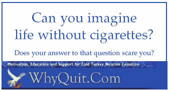 Print and share WhyQuit business cards with cigarette, pipe, and cigar smokers who want to quit smoking and also with those hooked on oral tobacco products such as snuff, dip, chew, chewing tobacco, snus or nicotine replacement products such as the nicotine gum, patch, lozenge, spray, inhaler or the newest products Champix or Chantix.